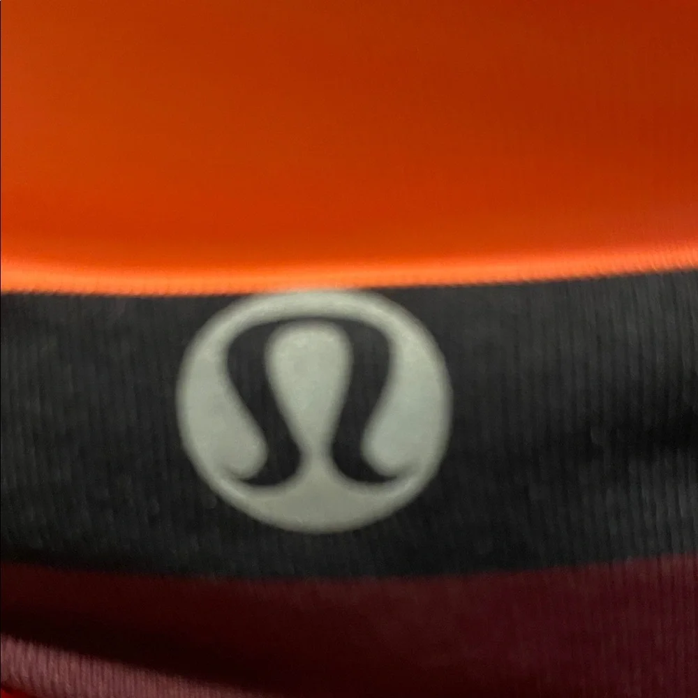 lululemon athletica Pink & Orange Striped Sports Bra